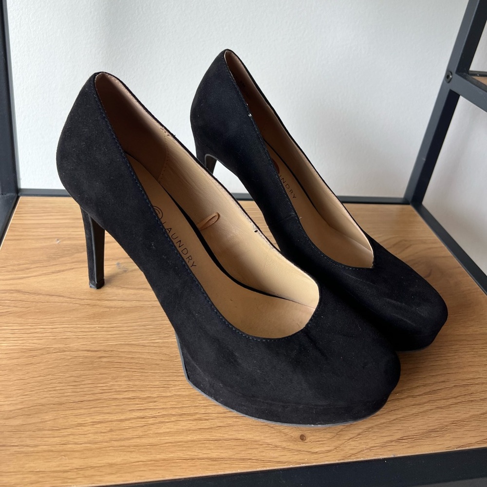 Black Platform Heels | Size 8